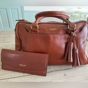 Vintage COACH Barrel Bag & Matching Wallet